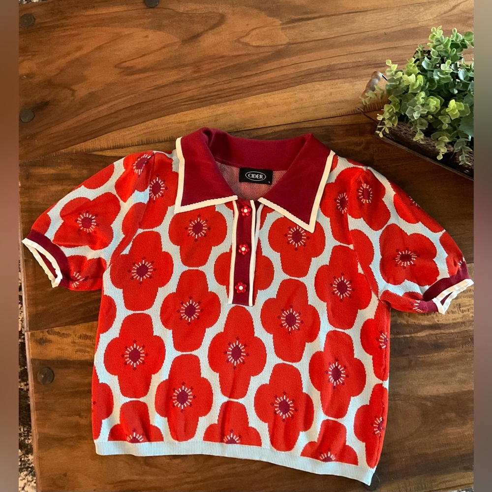 Cider crop sweater.